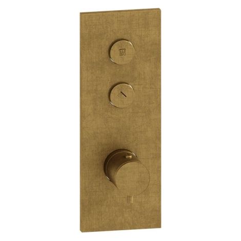 Façade Thermo Twist thermostatique 2 sorties Vieux Bronze - CRISTINA ONDYNA XT61292