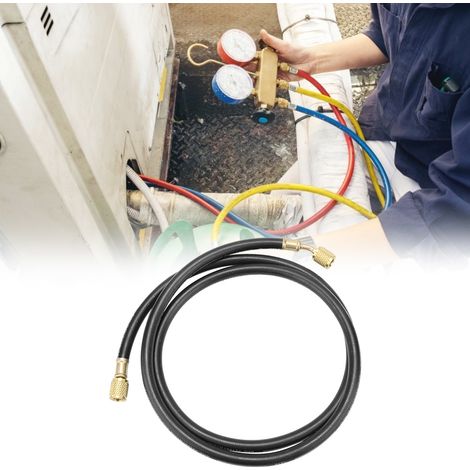 Tuyau de fluorure pour climatisation R410 pression 800-4000 psi, outil de remplissage de réfrigérant 1/4 SAE (1/5)