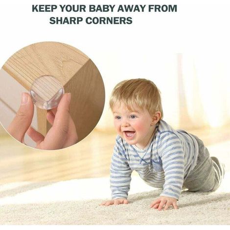 20 Stück Eckenschützer für Babytische, Eckenschutz für Babytische, Eckenschützer für Babytische mit verstärkter Superhaftung für Tisch- und Möbelecken (1/3)
