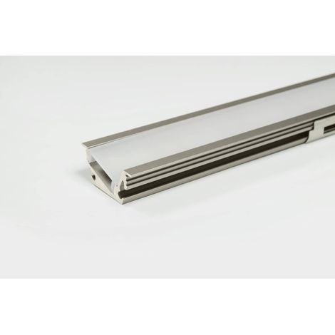 L&S LED Leuchtenprofil Venice Mini Einbau 26x11x2500 mm Edelstahl