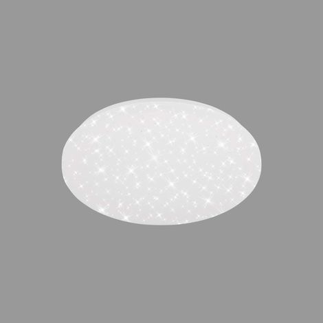 Plafonnier LED avec ciel étoilé, couleur de lumière blanc neutre, 15 watts, 1500 lumens, lampe LED, plafonnier LED, lampe de salon, lampe de chambre, lampe de cuisine, 33x6,7 cm, blanc (1/5)
