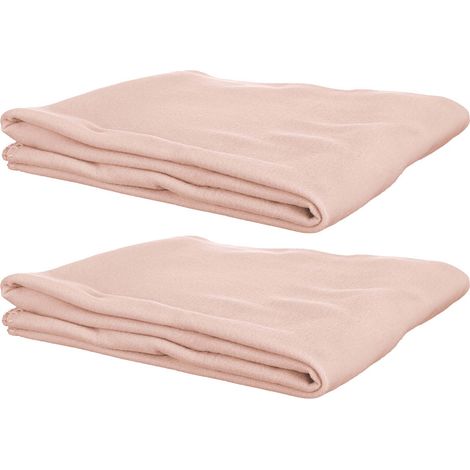 Plaid polaire uni rose 125 x 150 cm (Lot de 2) (1/4)