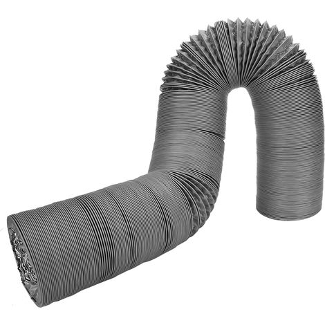 Conduit d'évacuation flexible en feuille d'aluminium double couche épaisse pour ventilateur (1/5)