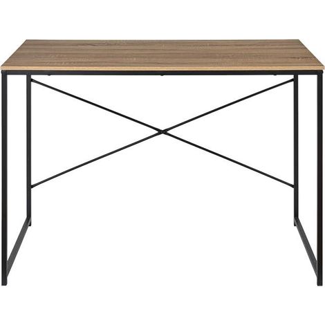 Bureau Design "Loka" 110cm Marron & Noir