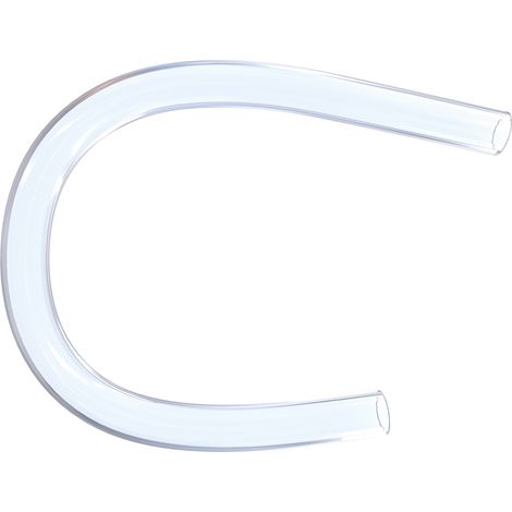 Tubo in PVC altamente flessibile "tubo di gomma" per il collegamento di pompe per condensa - Ø interno 16 mm, circa 500 mm, semitrasparente  simile a ASPEN 2419