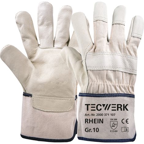 Guantes  Top  Rhein  Gr.10  beige  EN  388  PSA  II  TECWERK (1/2)