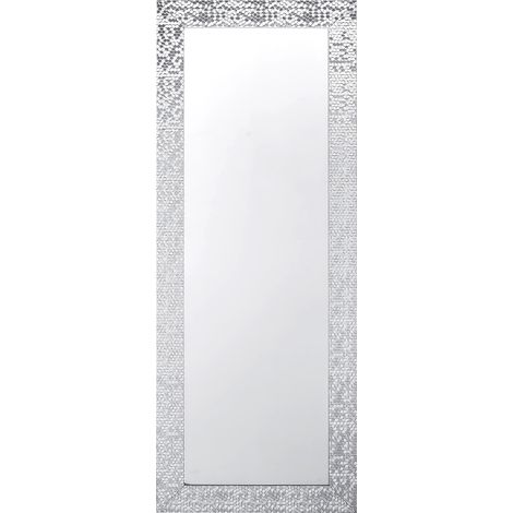 Espejo de pared plateado 50 x 130 cm vertical salón dormitorio Marans (1/5)