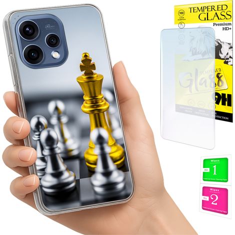Funda para Oppo Reno 15 5G con cubierta para foto y tapa trasera + cristal 9H (1/5)