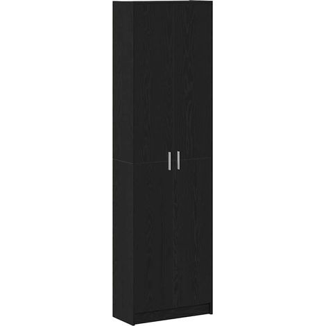 Maison Exclusive - Guardaroba Rovere Nero 55 x 25 x 189 cm Legno multistrato