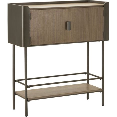 Mobiletto Toronto 100x42x110 cm in Abete e Ferro (1/5)