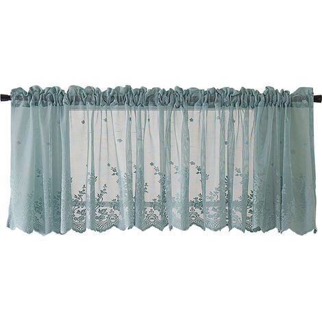 Einfache Gardinenstange im Küchen-/Café-Stil für kleine Fenster (137 x 61 cm) (1/5)