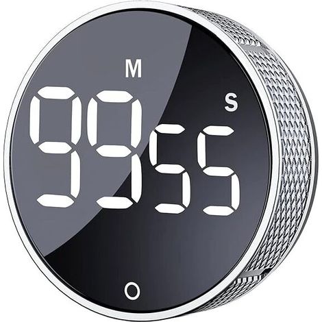 Minuterie de cuisine numérique, compte à rebours avec grand écran LED, adaptée à l'apprentissage de la cuisine en classe, pratique pour les enfants et les personnes âgées (1/5)