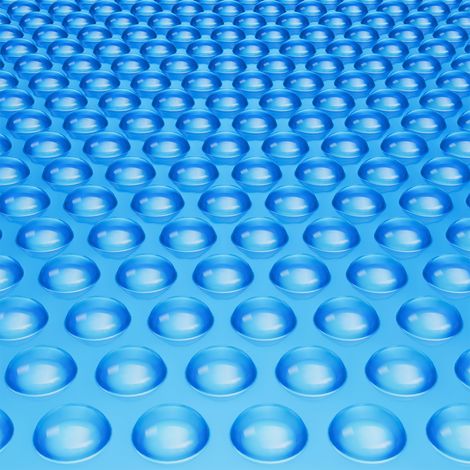 VEVOR Cubierta Solar para Piscina, Manta Solar Rectangular de 12,19 × 6,1 m para Piscinas, Cubierta Solar para Piscina Enterrada sobre el Suelo, Cubiertas Solares de 12 Mil, Color Azul, PE de Material