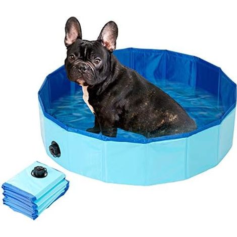 80 x 20 cm (Faltbarer piscine, pliable Planschbecken, grand), Piscine - Faltbarer Hundepool avec rutschfestem sol et (1/5)