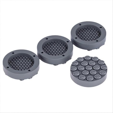 Set mit 4 Antivibrationspads für Waschmaschinenfüße, geräuscharm und rutschfest, universell einsetzbar, für Möbel, zur Geräuschreduzierung (1/5)