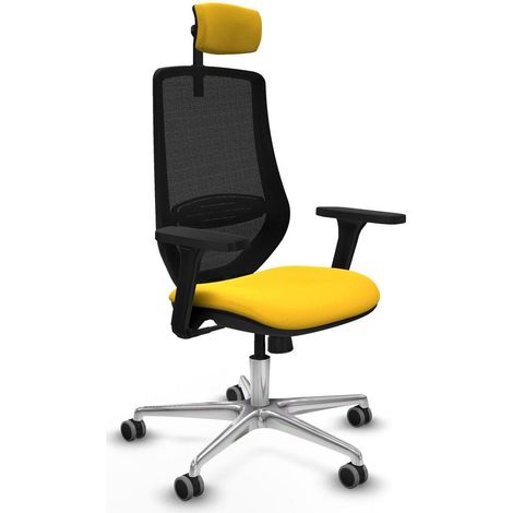 Piqueras y Crespo D086G2W Silla de Oficina Moderna Amarilla