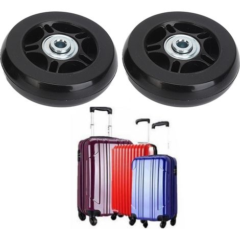 Lenkrollen aus Gummi, geräuscharme Kofferrollen, Trolleyrollen, Universal-Reisekofferrollen, Lagerreparatur, Ersatz für Gepäckrollen, 7019 mm Rollen, 2 Stück pro Paar mit Zubehör. (1/5)