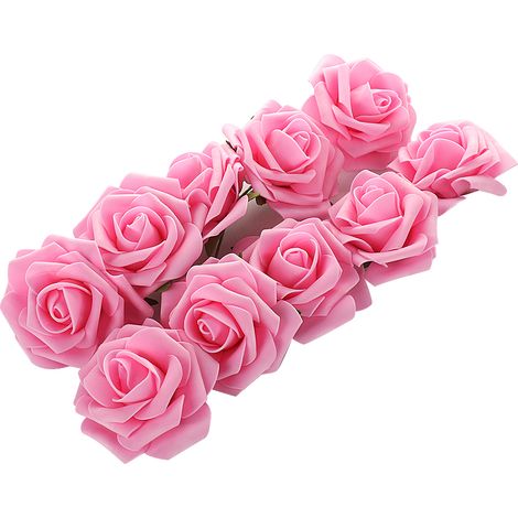 Bouquet de roses artificielles, 10 pièces, fausses fleurs pour décoration de mariage (1/5)