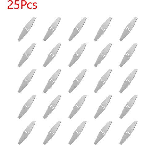 (25 pièces) Lames de coupe-bordures en métal, têtes de coupe-bordures de rechange, accessoires pour tondeuses à gazon et outils (1/5)