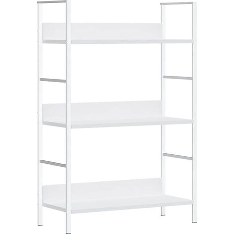 Maison Exclusive - Scaffale Libri 3 Ripiani Bianco 60x27,6x90,5 Legno Multistrato