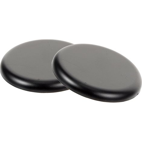 Cache-trou Décoratif Rond en Abs Noir 2pcs pour Plaques de Plâtre, Amovible et Facile à Nettoyer, pour Embellir les Murs Style Classique (1/5)