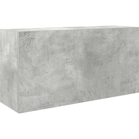 Armario de pared de diseño práctico para baño 80 x 25 x 40 cm fabricado en madera de ingeniería en color gris hormigón 020051280 (1/5)