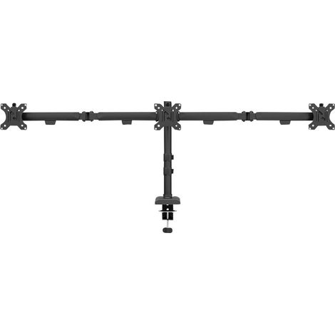 Neomounts Piedistallo per monitor DS60-600BL3 3 Display: (s) 25,4 cm (10) - 68,6 cm (27) Nero Regolabile in altezza, (1/5)