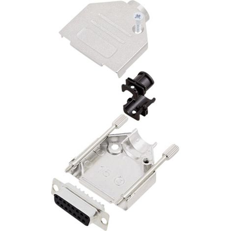 encitech DTZK15-DBS-K 6355-0002-12 D-SUB Buchsenleisten-Set 180 ° Polzahl: 15 Lötkelch 1 Set