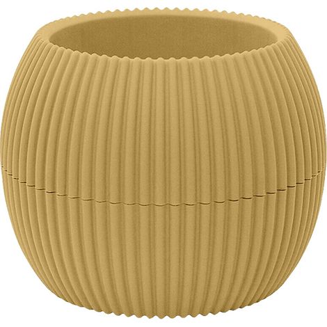 Vasetti Piante Grasse Con Sottobicchiere Integrato Design Moderno Crea La Tua Composizione Varie Misure Colori Vasi Pianta Sottovaso Piantine Vaso Fiori Giallo - Rotondo 0,15 Litri