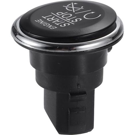 Motoforti Engine Start/Stop Button, Push Button Start, for Dodge Challenger 2008-2014, Plastic, No. 1FU931X9AC, Black (1/4)