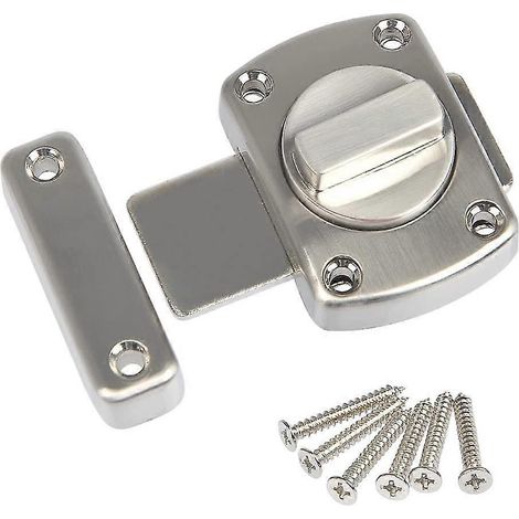 Loquet de porte en alliage de zinc avec 6 vis, loquet de sécurité, crochet de loquet de porte (1/5)