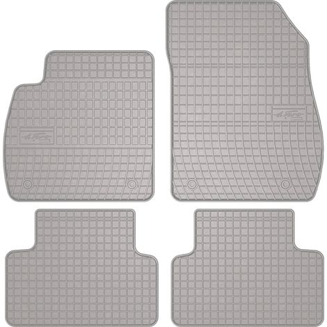 Alfombrillas de goma para coche: Opel Zafira C monovolumen (2012-2018) - color gris a juego.