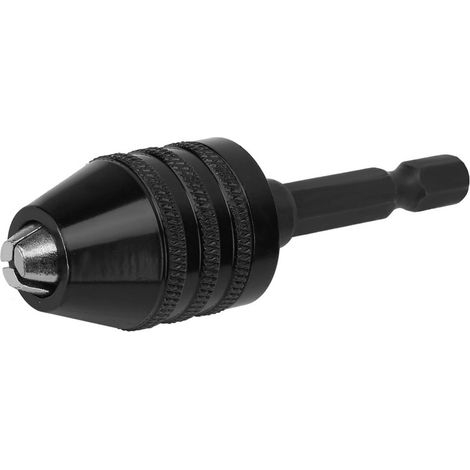Mandrin à serrage rapide 0.3-6.5 mm pour mini perceuse meuleuse tige hex 1/4" adaptateur convertisseur rapide 1 pièce (1/5)
