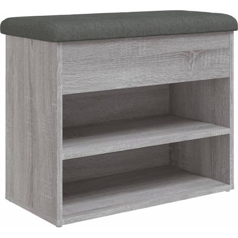 Maison Exclusive - Panca Porta Scarpe Grigio Sonoma 62x32x50 cm Legno Multistrato