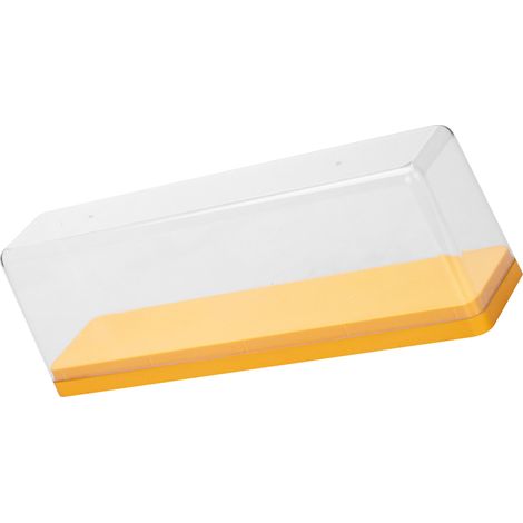 Boîte de rangement pour figurines, présentoir transparent pour boîtes surprises, vitrine Pop Mart pour figurines individuelles, couvercle anti-poussière, jaune anti-basculement (1/5)