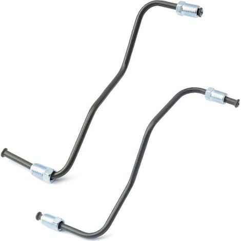 Satz mit 2 vorderen linken und rechten Bremsschläuchen, Hochdruck-Hydraulikschläuche, Autobremsleitungen, direkter Ersatz, fahrzeugkompatibel, Vorderbremsleitungssatz. (1/5)