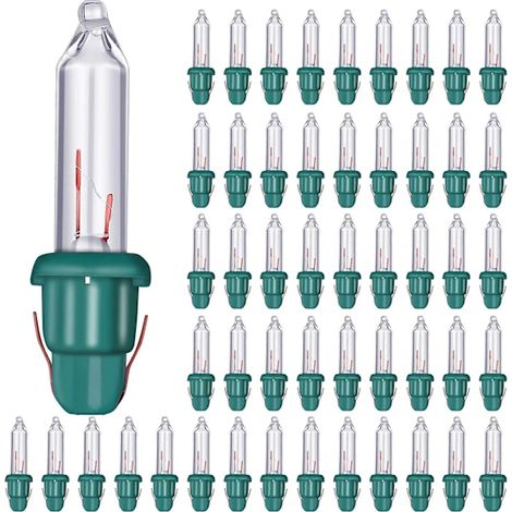 Ampoules de rechange pour guirlandes de Noël - Mini ampoules en verre 2,5 V avec culot, 0,17 A, 0,425 W, transparentes (1/5)