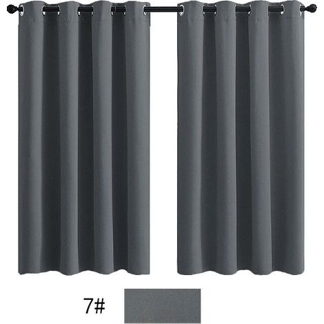 Vorhang für - Outdoor-Vorhänge 2er-Set Isolierte Verdunkelung Lichtblockierende wasserdichte Dekoration Innen/Außen Garten mit Ösen, B 132 x H 213 cm, Grau