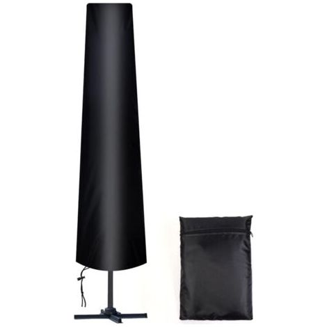 Housse Parasol Droit Ø 300 cm, 210D Oxford Housse de Protection pour Parasol avec Sac de Rangement, Résistant aux Intempéries, (1/4)