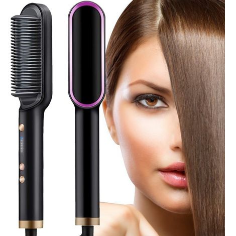 Lisseur / Brosse plate avec 5 niveaux de température, multicolore (1/5)