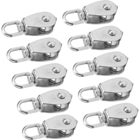 10 pièces Poulie Simple M15 en Acier Inoxydable 304 pour Levage de Grue Anticorrosion (1/5)
