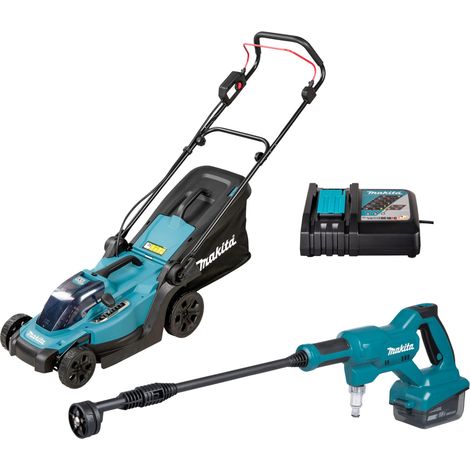 Kit Makita DLX2583T 18V rasaerba DLM330 + idropulitrice DHW180 + batteria 5.0Ah