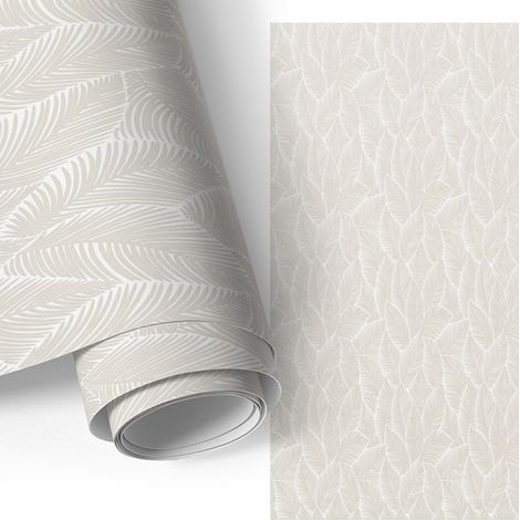 Klebefolie für Möbel - Möbelfolie - Selbstklebefolie - Küche folieren - Dekorfolie - Einfach zu reinigen - Blättrige Eleganz 65x130 cm