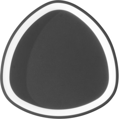 "Plafoniera LED KLAPTON in alluminio nero con funzione CCT 45 cm."