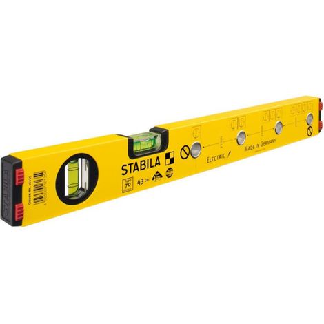 Nivel para electricistas STABILA Serie 70 E de 43 cm (1/4)