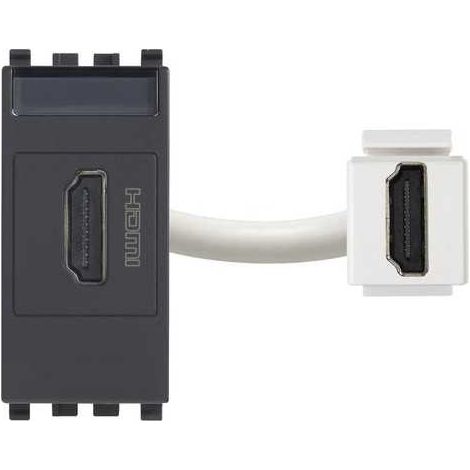 20346 Enchufe HDMI Gris Eikon