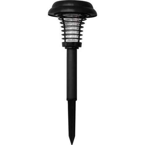 Lampe solaire anti-moustiques LED ronde en plastique pour jardin extérieur, imperméable, éclairage de pelouse, piège à moustiques (1/5)