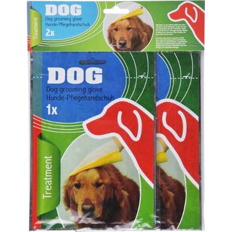 Set 2 Pezzi Guanti per Toeletta per Cani con lozione Senza Risciacquo (1/2)