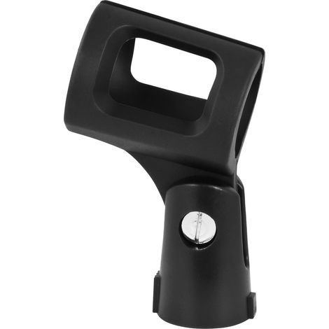 Pince Micro - Noir MCA84-BK pince avec poignée caoutchouc & adaptateur fileté, compatible micros, maintien sûr et installation facile (1/4)