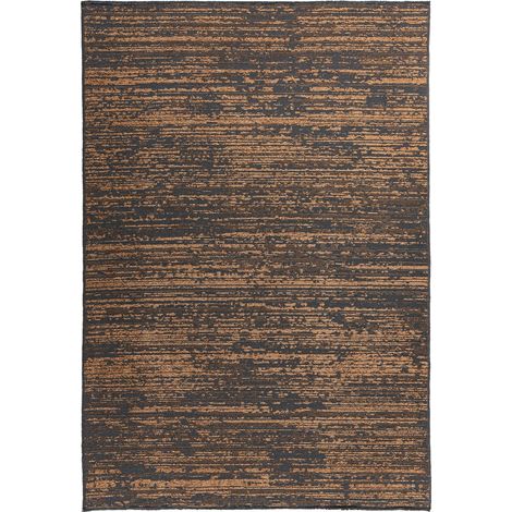 Tapis jaune relief 3d style used look intérieur - 150 x 80 cm (1/3)